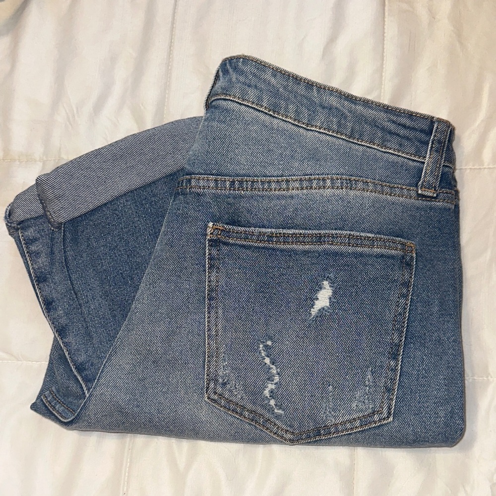 No Boundaries Women's Straight Leg Blue Jeans